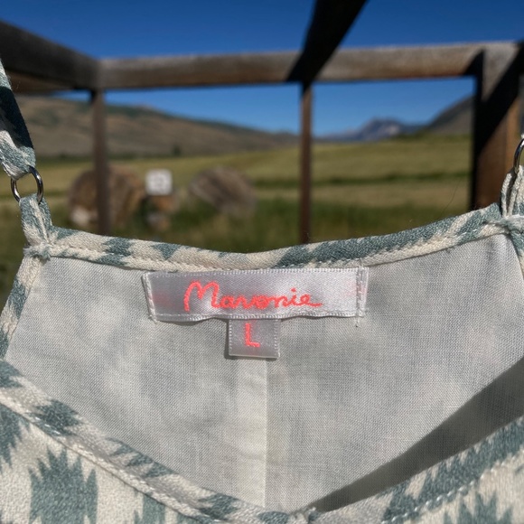 Western Aztec Pattern Flowy Sundress - Picture 3 of 3